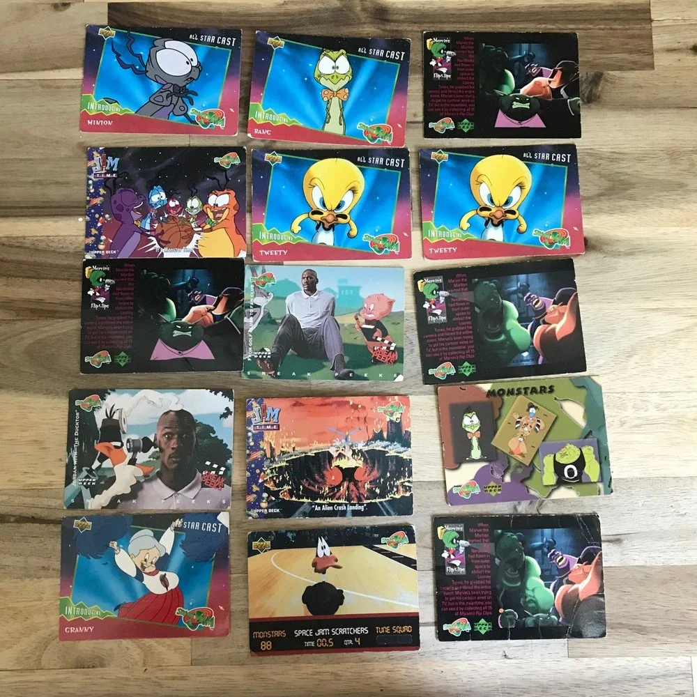1996 Upper Deck Space Jam Trading Card Lot Michael Jordan Looney Tunes Monstars